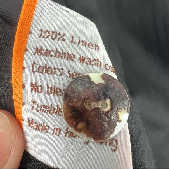 Fridaze Black Linen Tunic XS Luxury Resort wear - Picture 9 of 15